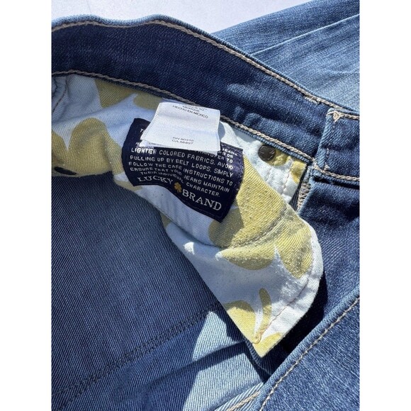 Lucky Brand Charlie Skinny Jeans Women’s 28 Medium Wash Distressed Denim - Picture 8 of 12